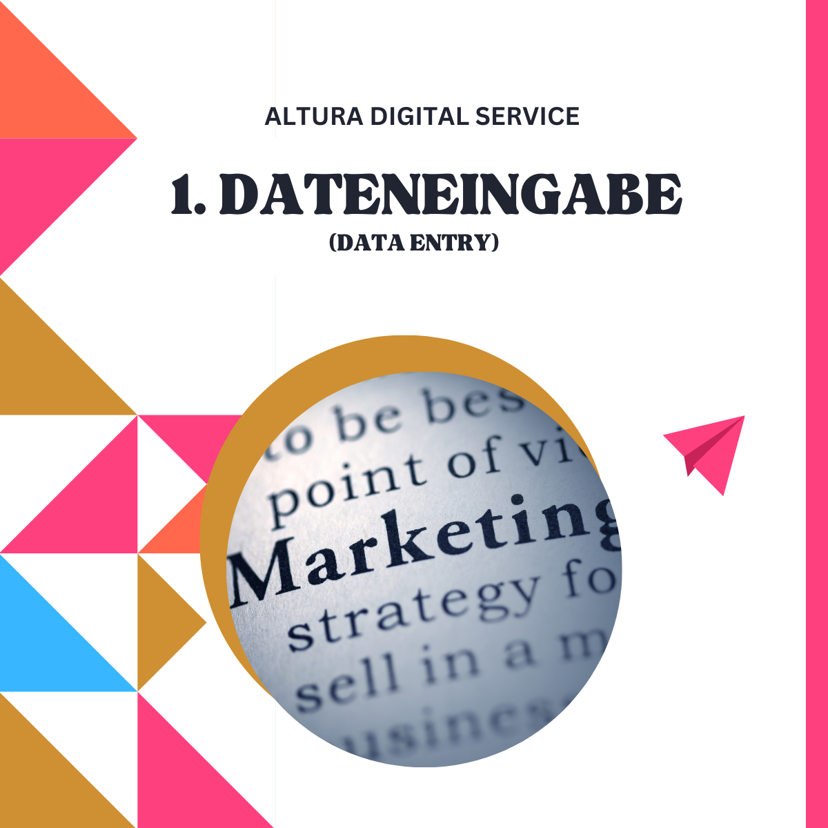Beige Pink Geometrisch Modern Bold Ebook Marketing Ankündigung Instagram Post